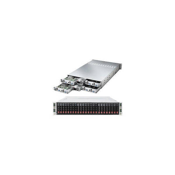 Supermicro SuperServer Eight Node Intel Atom D525 720W 2U RackmountServer SYS-2015TA-HTRF